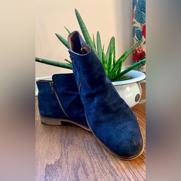 B2 blue suede boots size EU43 - Picture 4 of 16